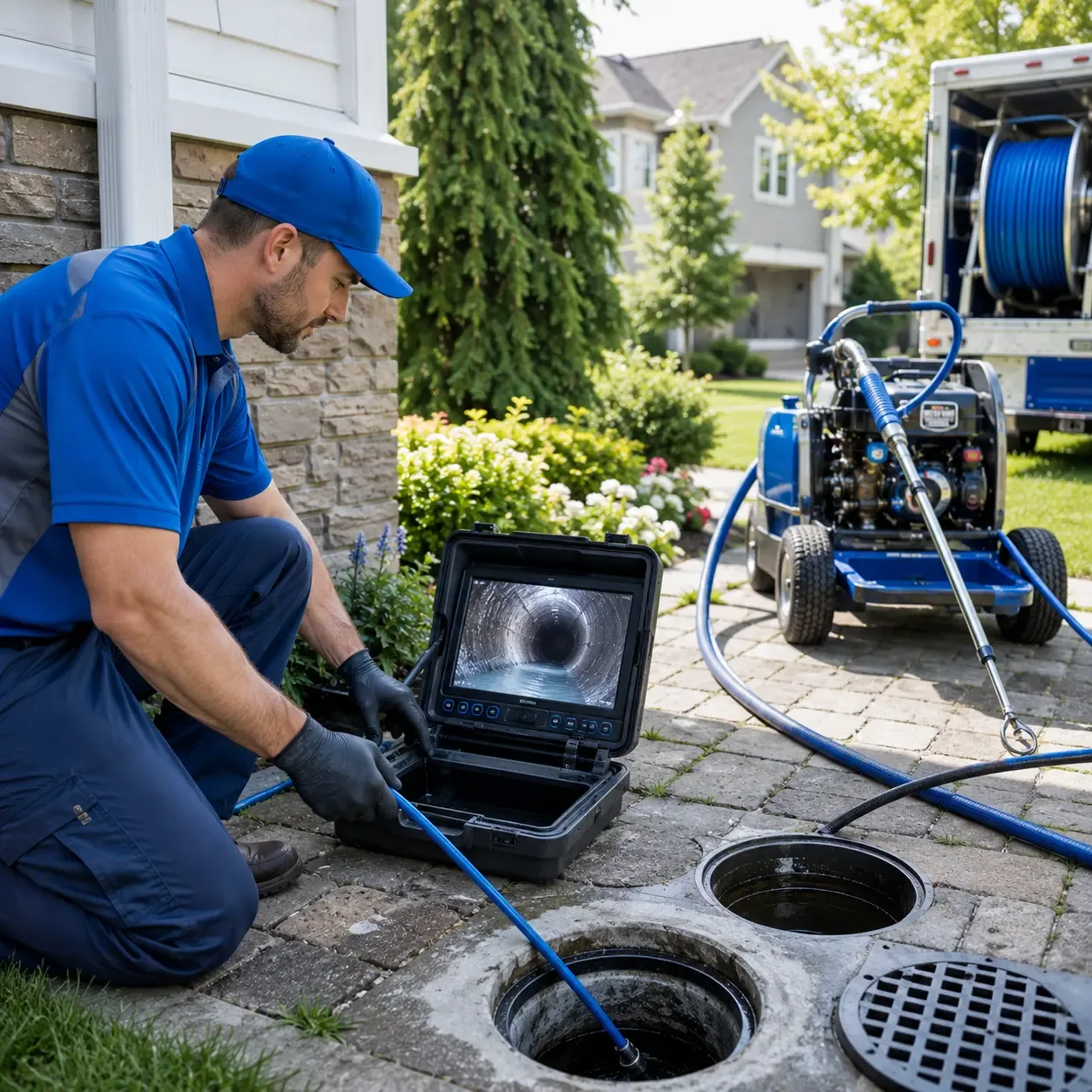 Outdoor drain cleaning professionals serving Franklinville, NY