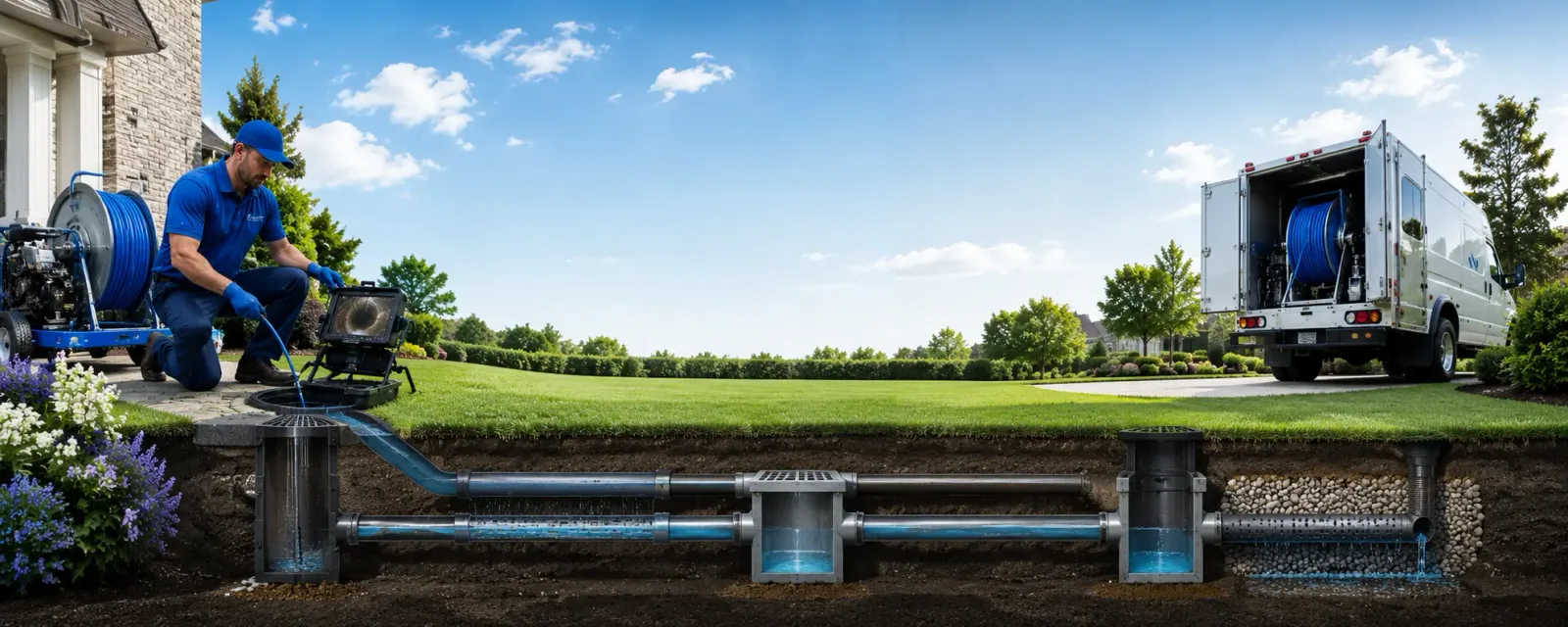 Outdoor drain cleaning information for Franklinville, NY
